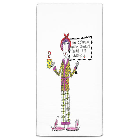 "I'm Actually Quite Pleasant" Dolly Mama's by Joey Flour Sack Towel - CJ Bella Co.