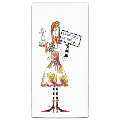 "I'm Not Needy" Dolly Mama's by Joey Flour Sack Towel - CJ Bella Co.
