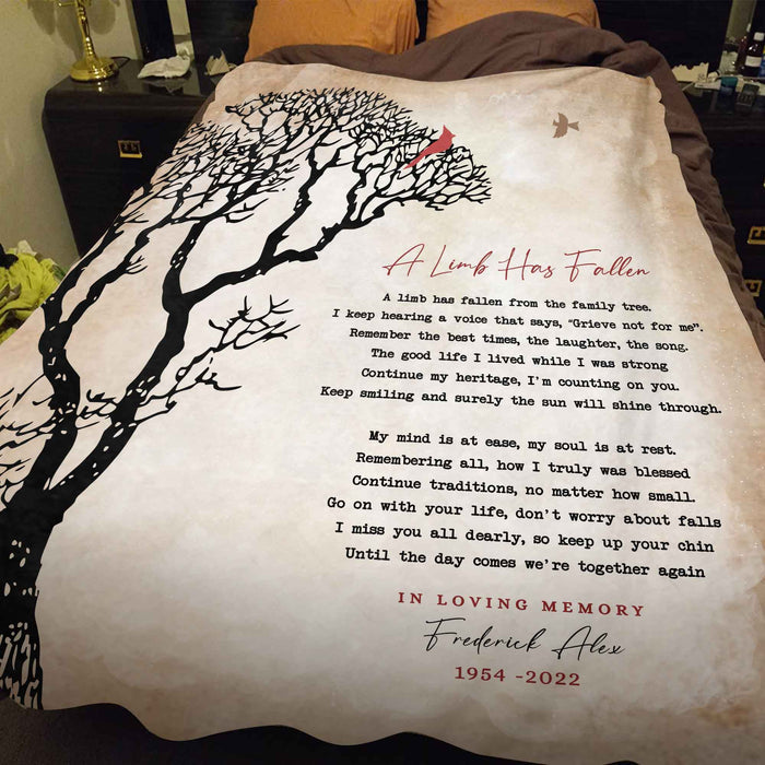In Loving Memory Blanket | In Loving Memory Blankets a Limb Has Fallen