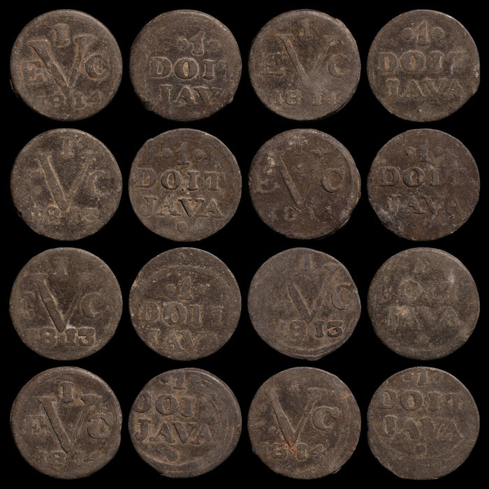 Indonesian States, Java, British East India Company, Tin Duit - 1813 to 1814 CE - British East Indies