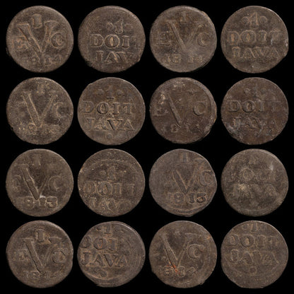 Indonesian States, Java, British East India Company, Tin Duit - 1813 to 1814 CE - British East Indies