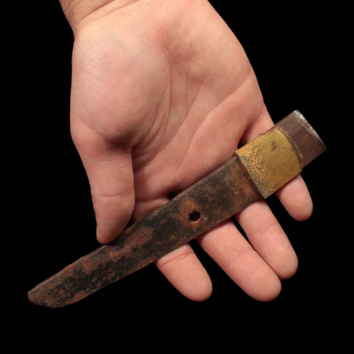 Japanese Wakizashi (Shortsword) Tang (6.5 inches) - c. 1500s to 1800s CE - Edo Period - 2/21/24 Auction