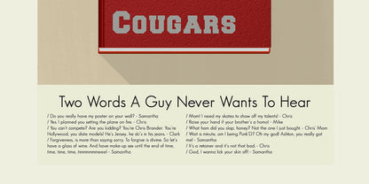 Just Friends - Cougars Yearbook | 12"x18" Print Only