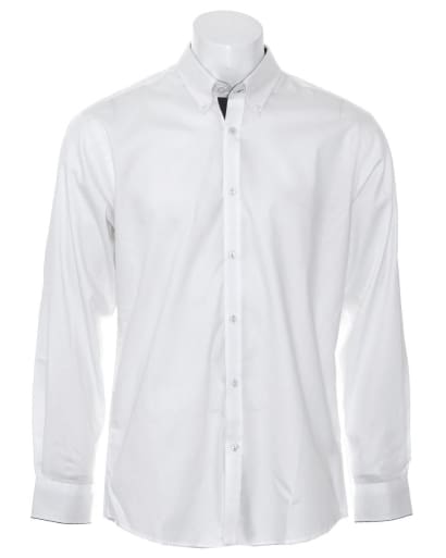 Kustom kit contrast premium oxford shirt - kk190