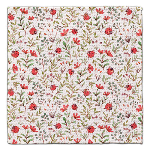 Ladybugs Waffle Weave Washcloth - CJ Bella Co.