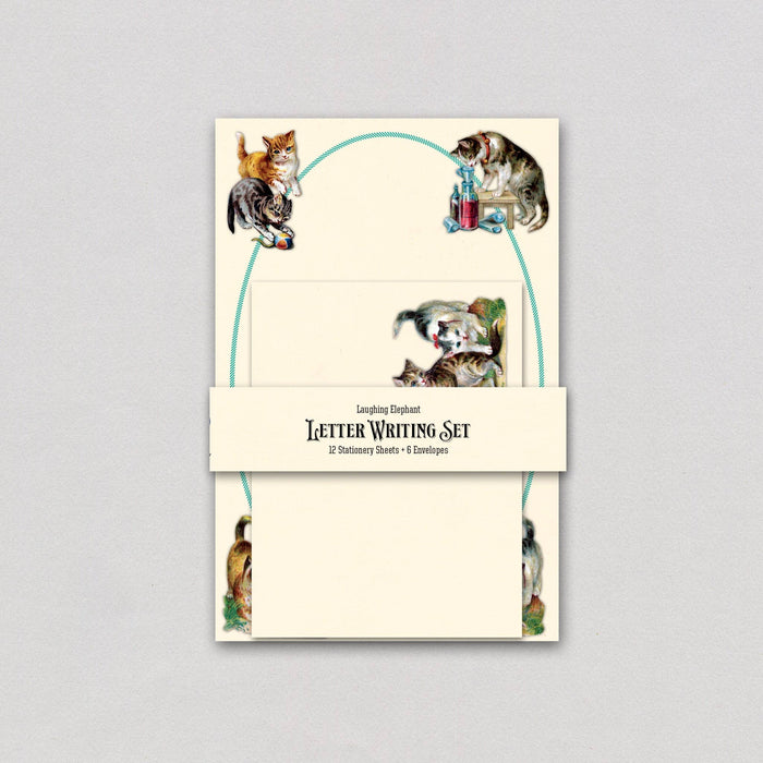 Laughing Elephant - Kittens at Play - Letter Writing Set
