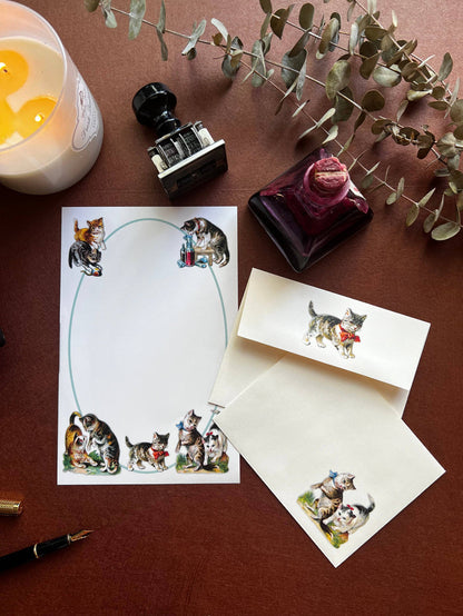 Laughing Elephant - Kittens at Play - Letter Writing Set