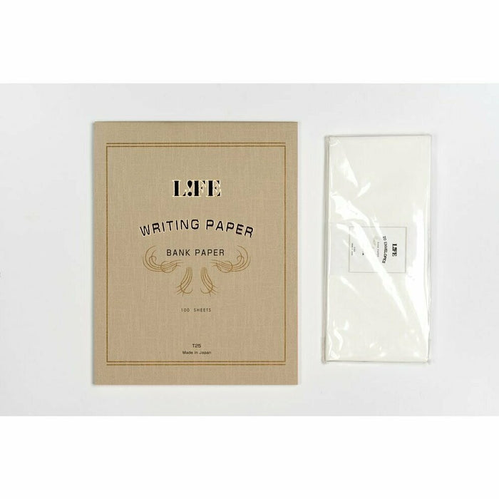 Life brand "bank paper", taupe cover, 100 sheets*