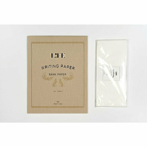 Life brand "bank paper", taupe cover, 100 sheets*