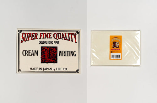 Life brand letter pad A5(6”X8”), ruled, "cream writing"