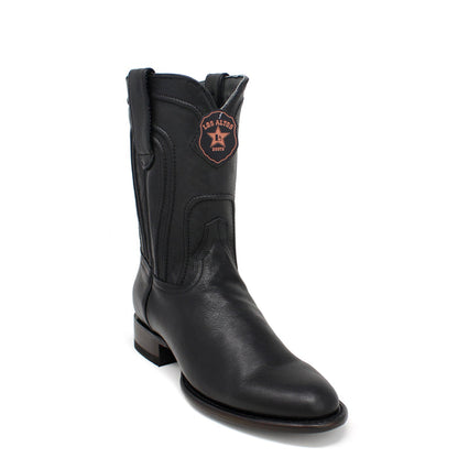 Los Altos Belmont Black Roper Cowboy Boots