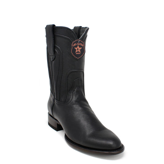 Los Altos Belmont Black Roper Cowboy Boots