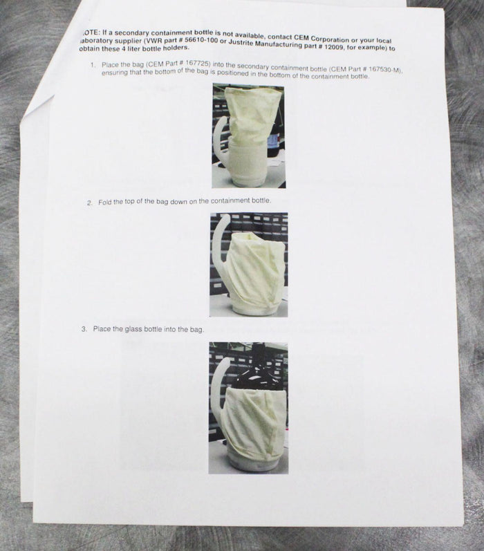 Lot of 2 CEM 909620 Liberty Bottle Safety Kit Bags