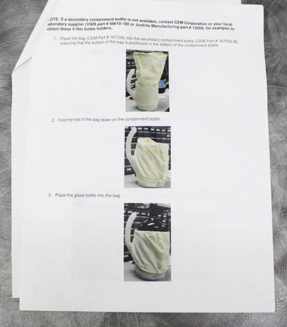 Lot of 2 CEM 909620 Liberty Bottle Safety Kit Bags
