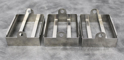 Lot of 3 30-Place Stainless Steel Laboratory Slide Staining Racks