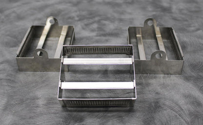 Lot of 3 30-Place Stainless Steel Laboratory Slide Staining Racks
