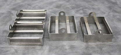 Lot of 4 30-Place Stainless Steel Laboratory Slide Staining Racks