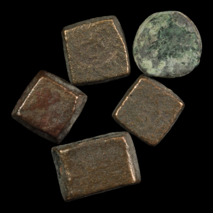 Lot of 5 Small Scale Weights (7.6g total), Romano–Byzantine or Islamic - c. 200 to 1000 CE - Ancient Middle East