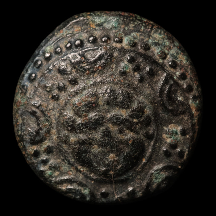 Macedon, Alexander the Great, AE Half Unit, Gorgon (Medusa) on Shield - 323 to 315 BCE - Greek World