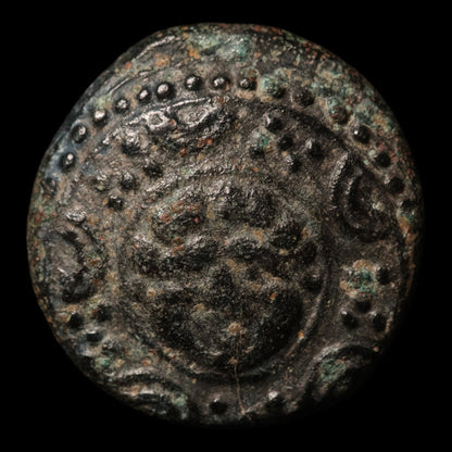 Macedon, Alexander the Great, AE Half Unit, Gorgon (Medusa) on Shield - 323 to 315 BCE - Greek World