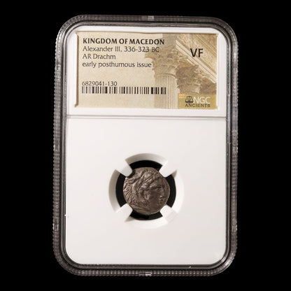 Macedon, Alexander the Great, AR Drachm (Posthumous Issue) - c. 323 to 301 BCE - Greek World
