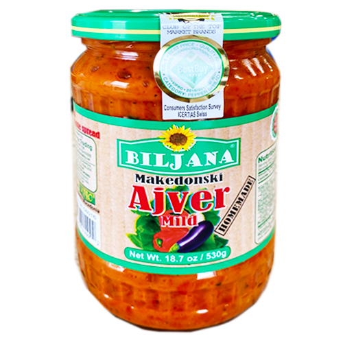 Makedonski Ajvar MILD 530g (Biljana) - MezeHub