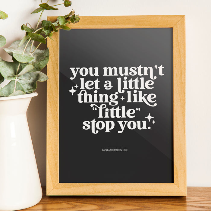 Matilda the Musical - Naughty "Little" Quote | DIGITAL ARTWORK DOWNLOAD EXCLUSIVE