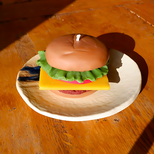 McCandlestock’s Big Wick Vegan Cheeseburger Candle