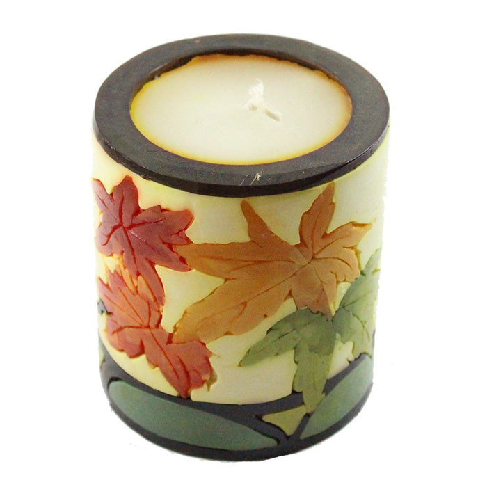 Medium Inlay Pillar Candle - Candlestock.com