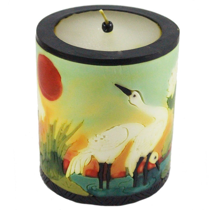 Medium Inlay Pillar Candle - Candlestock.com