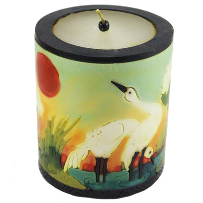 Medium Inlay Pillar Candle - Candlestock.com