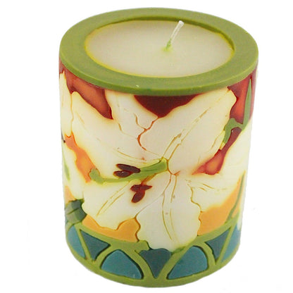 Medium Inlay Pillar Candle - Candlestock.com
