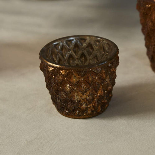 Metallic Gold Tea Light Candle Holder