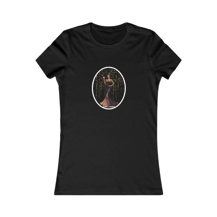 Midnight Glamour: Bewitching Pinup Halloween Tee
