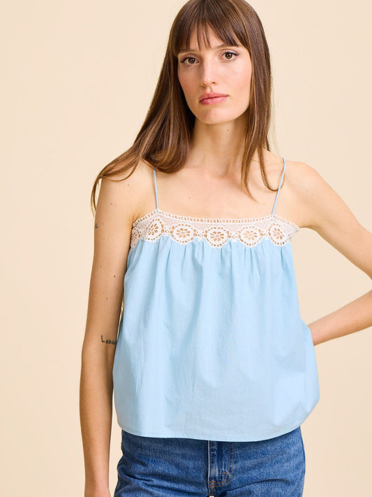 Maxine Top in Robin's Egg