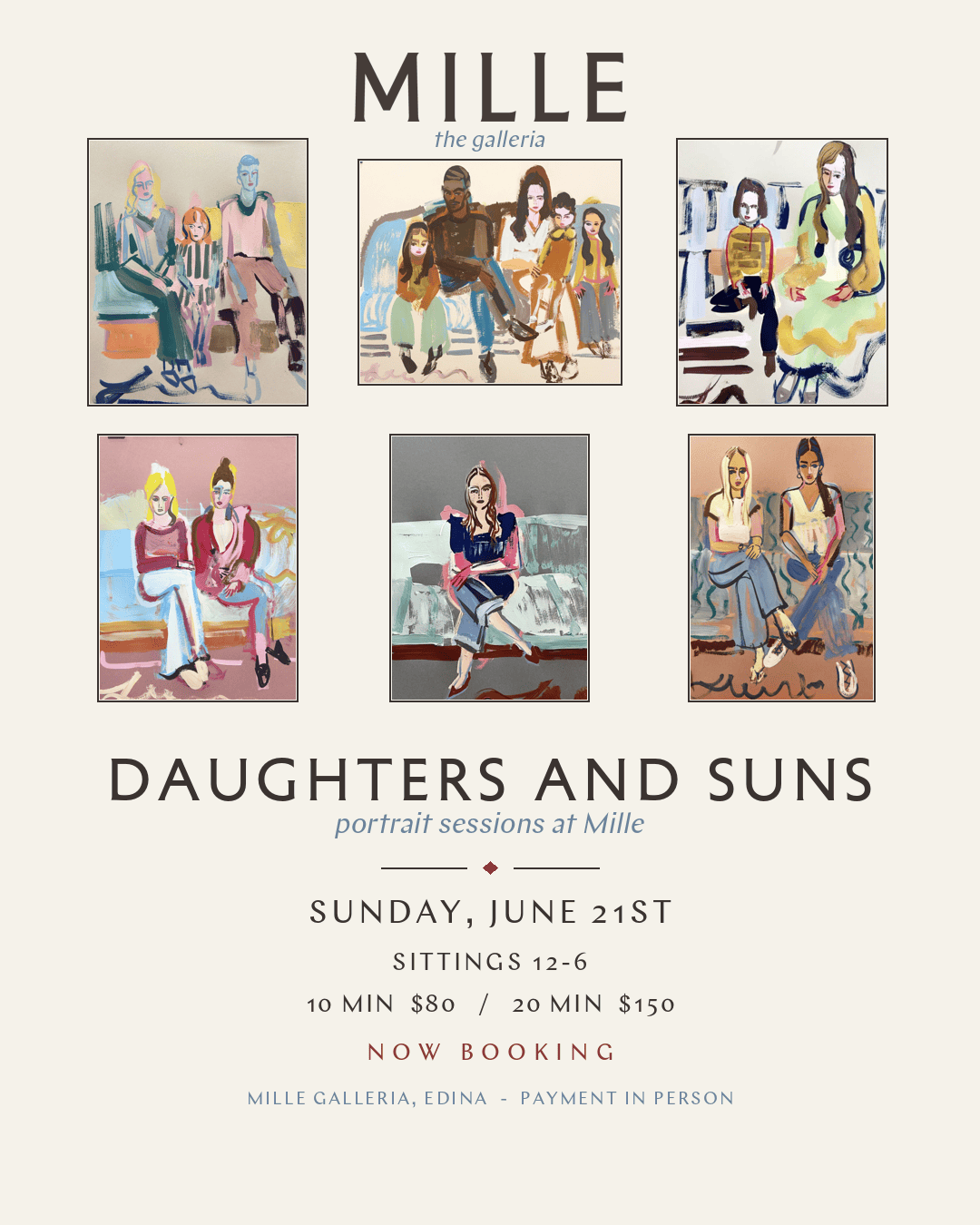 DAUGHTERS AND SUNS PORTRAIT SESSIONS - JUNE 21st