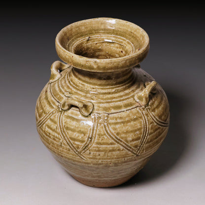 Ming Dynasty, Green Glazed Ceramic Vessel