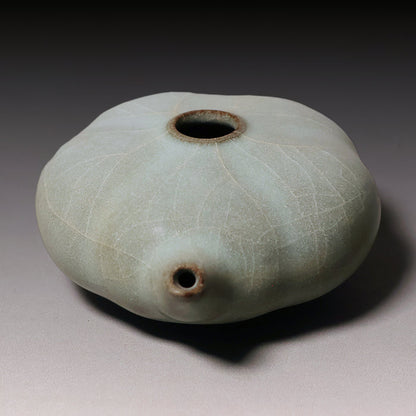 Ming Dynasty, Light Blue Glazed Water Dropper (Calligraphy Tool)