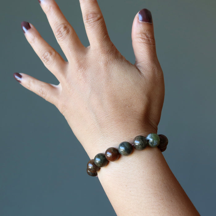 multi colored moss agate bracelet