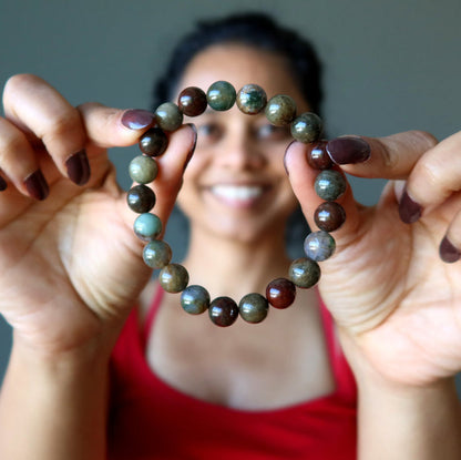 multi colored moss agate bracelet