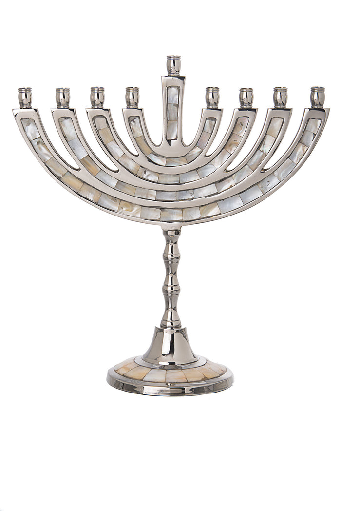 Mother Of Pearl Menorah