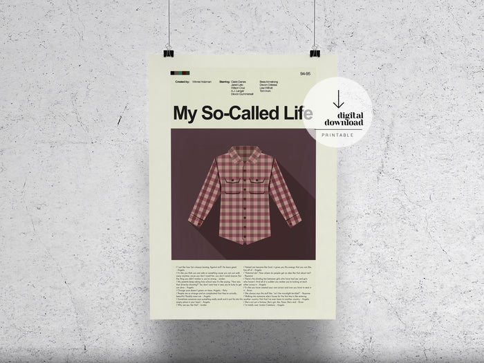 My So-Called Life | DIGITAL ARTWORK DOWNLOAD