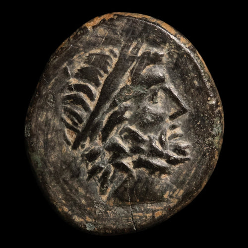 Mysia, City of Pergamon, AE Unit, Asclepius (God of Medicine) - 133 to 27 BCE - Greek World