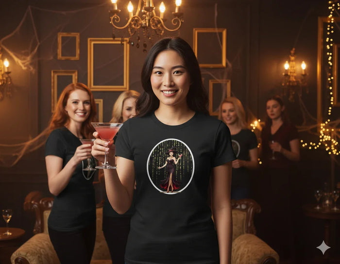 Mystic Empress: Bewitching Pinup Halloween Tee