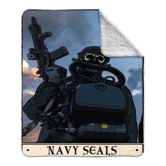 Navy Seals Fleece Blanket