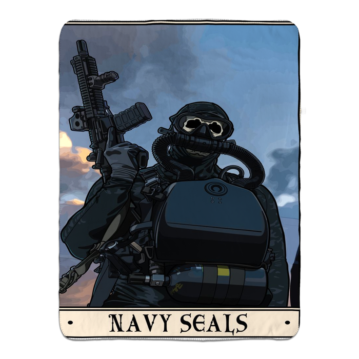 Navy Seals Fleece Blanket