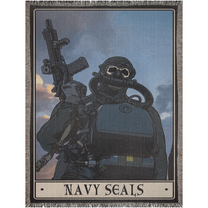Navy Seals Woven Blanket
