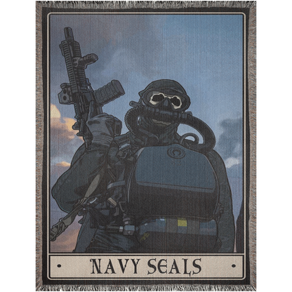 Navy Seals Woven Blanket