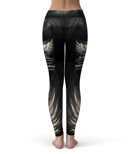 Never Walk Alone My Love Walks With Me Personalized All Over Print Legging