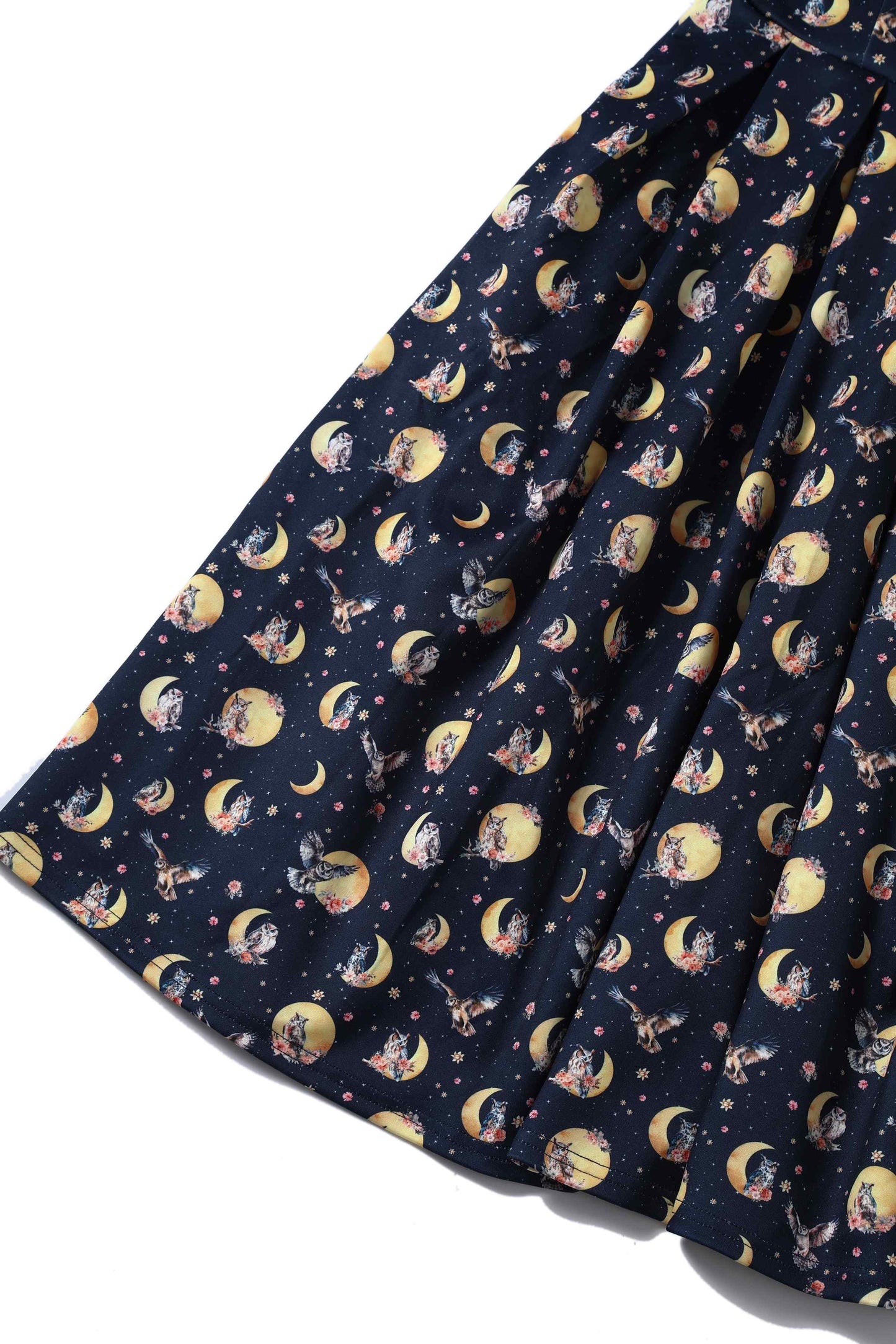 Amanda Navy Blue Night Owl Swing Dress